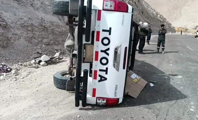 Cinco heridos deja despiste de camioneta en Toquepala 