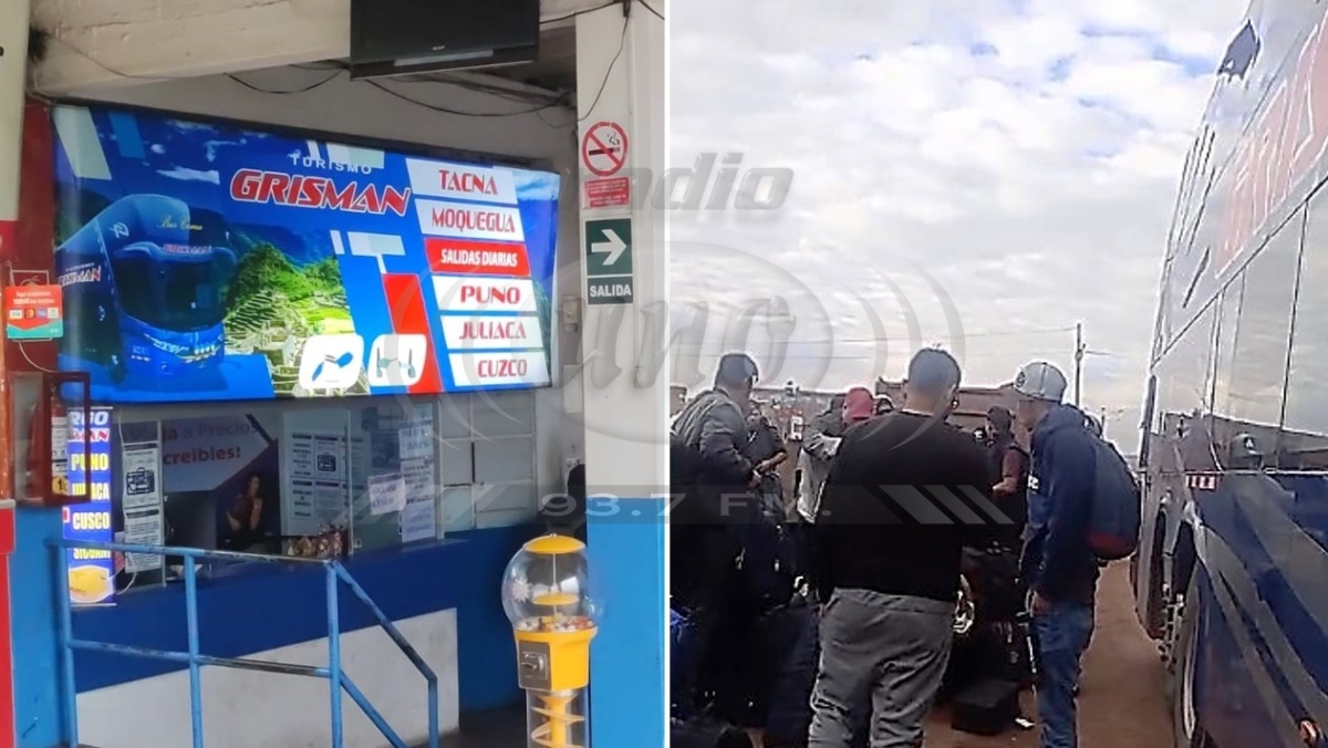 Pasajeros quedan varados en Juliaca tras salir de Tacna a Cusco 