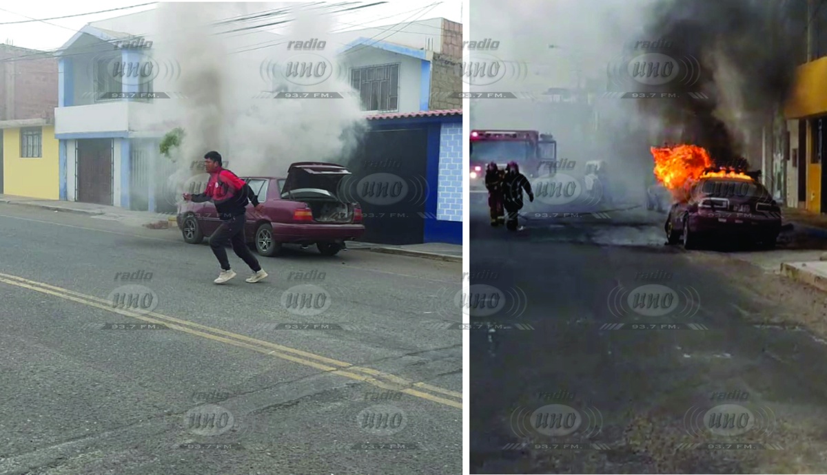 Bomberos se movilizan tras incineración de dos vehículos en Tacna