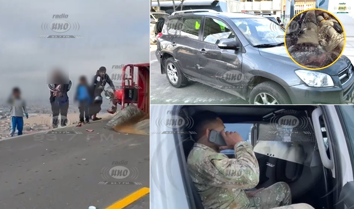 Camioneta con militares y “armamento” embiste – El reportero andino