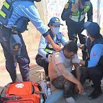 Choque entre mototaxi y combi deja dos heridos en Gregorio Albarracín