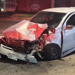 Auto impacta contra cisterna de la MPT
