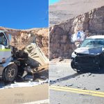 Se salvan de milagro en choque frontal entre camión de Quellaveco y camioneta
