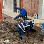 Tubería colapsa nuevamente en La Alborada