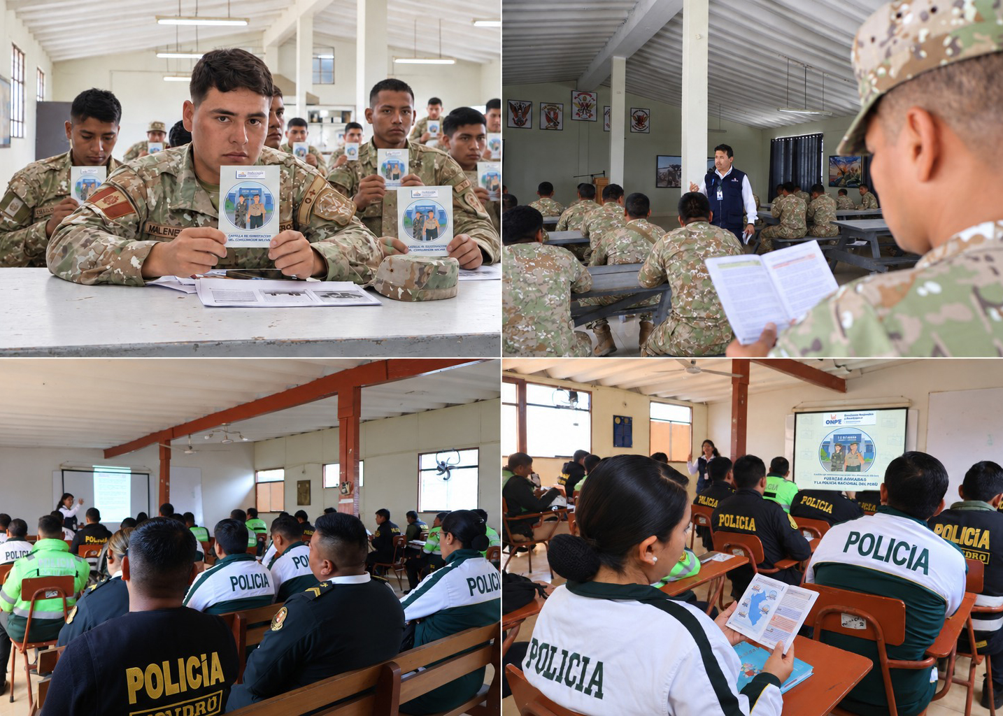 ODPE Ilo capacita a policías y militares para resguardar las elecciones municipales y regionales