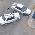 Accidente de tránsito con niña abordo en el Cono Sur