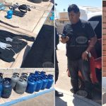 Fiscal confirma antecedentes de detenidos por robo en depósito de gas 